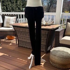 Vintage Wildfox Black Jumper Jogger Pants with Drawstring Waist